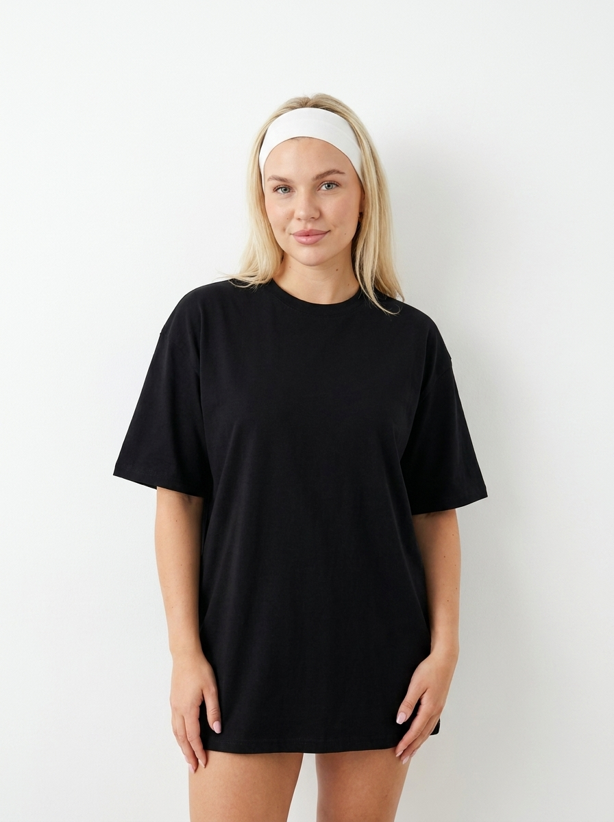 Women Oversized Shirt | Gymhawk. Goodgirl. Keep Distance.