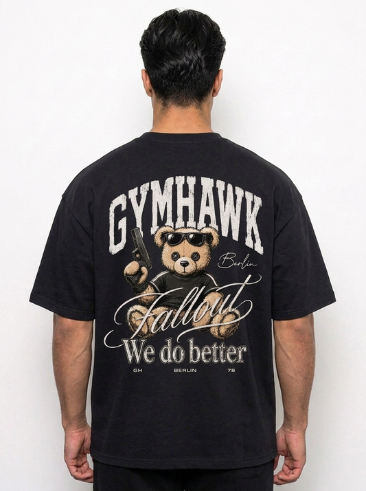 Men's Oversized Pump Cover | Gymhawk. Teddy. Fallout.