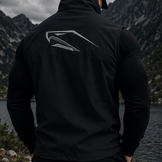 Men Softshell Bodywarmer Activeleisure Vest With Recycled Polyester IconHawk Embroiderd