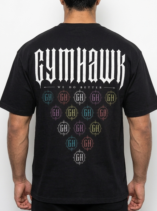 Men Oversized Shirt | Gymhawk. Monogram Triangle.