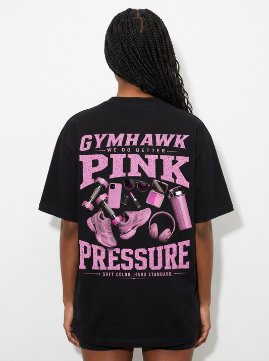 Women Oversized Shirt | Gymhawk. Pink Pressure.