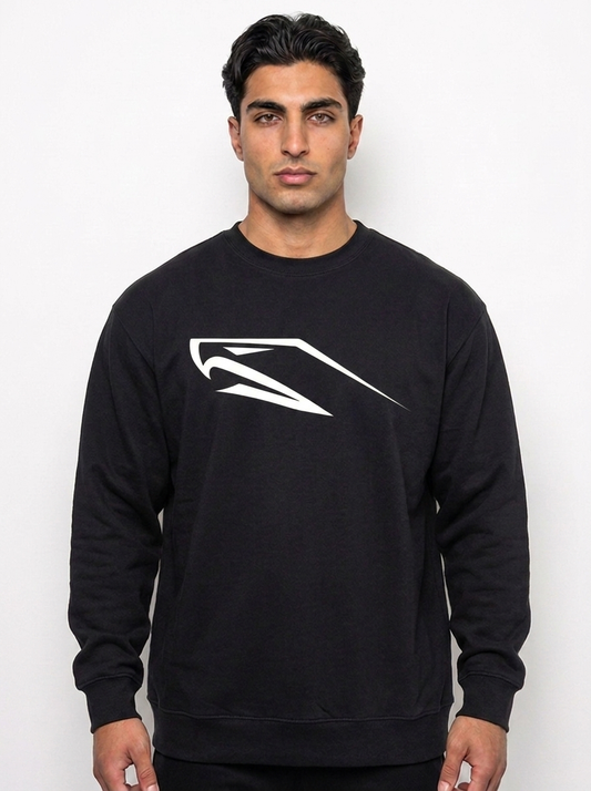 Men Premium Organic Sweatshirt | Gymhawk. Crocodile. Censored.