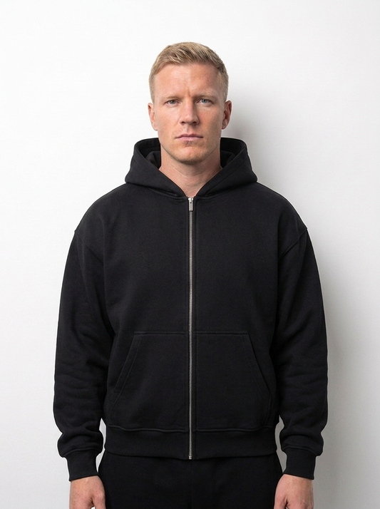 Men Oversized Zipper Hoodie | Gymhawk. Built Through Discipline.
