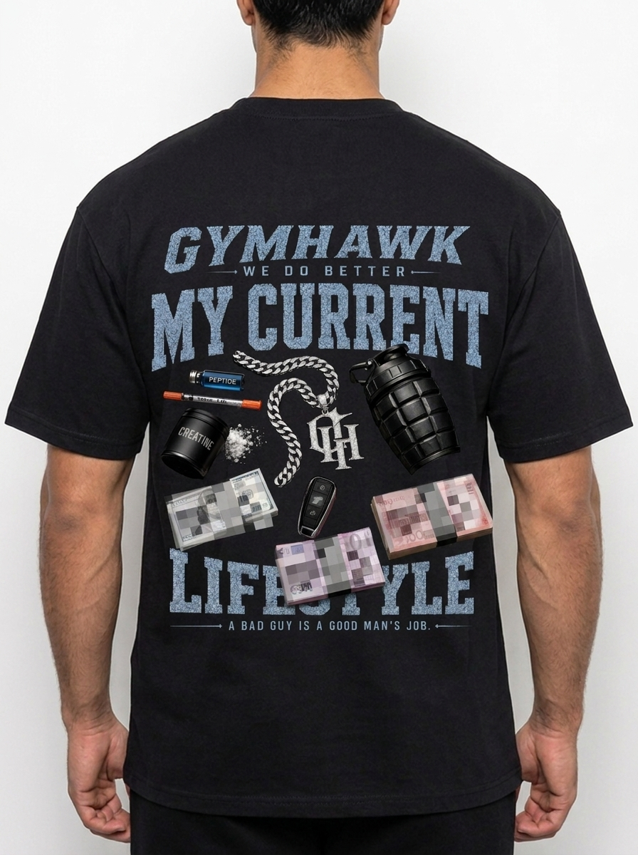 Men Oversized Pump Cover | Gymhawk. Current Lifestyle.