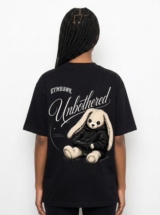 Women Oversized Shirt | Gymhawk. Bunny. Unbothered.