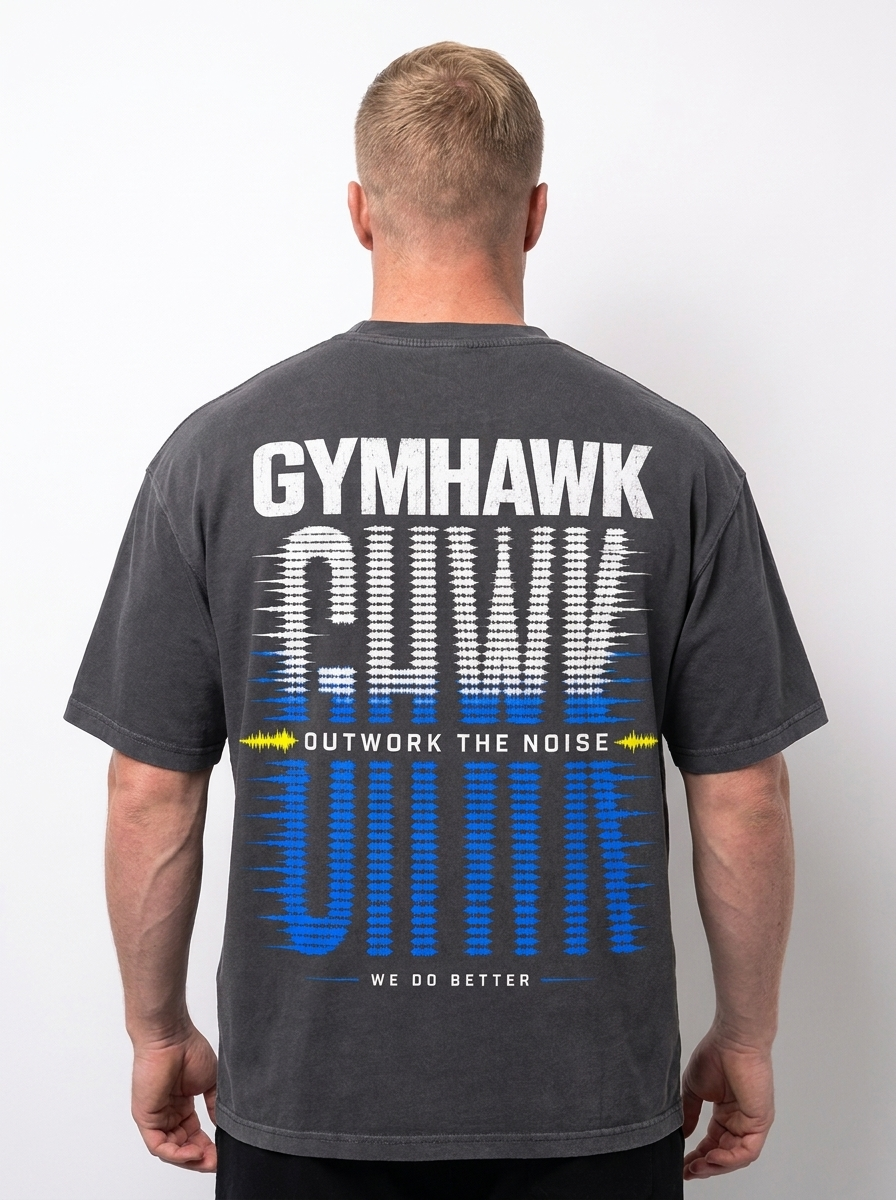 Mens Oversized Pump Cover | Gymhawk. Outwork the noise.