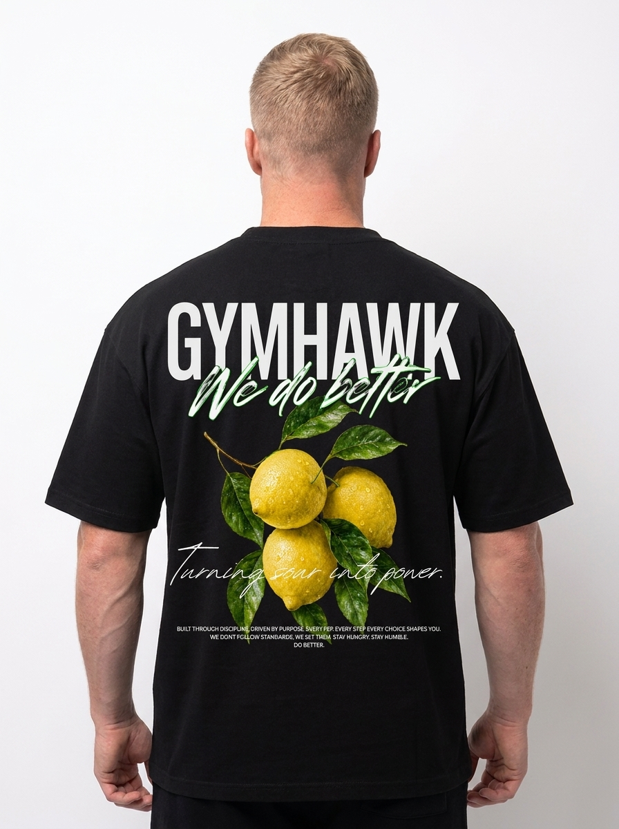 Men Oversized Pump Cover | Gymhawk. Turning sour into Power.