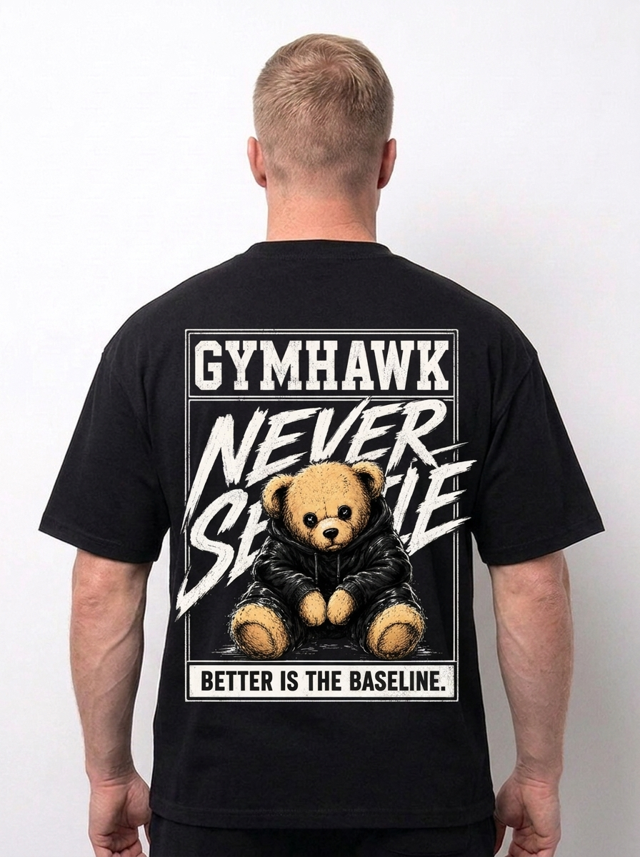 Mens Oversized Pump Cover | Gymhawk Teddy. Better ist the baseline.