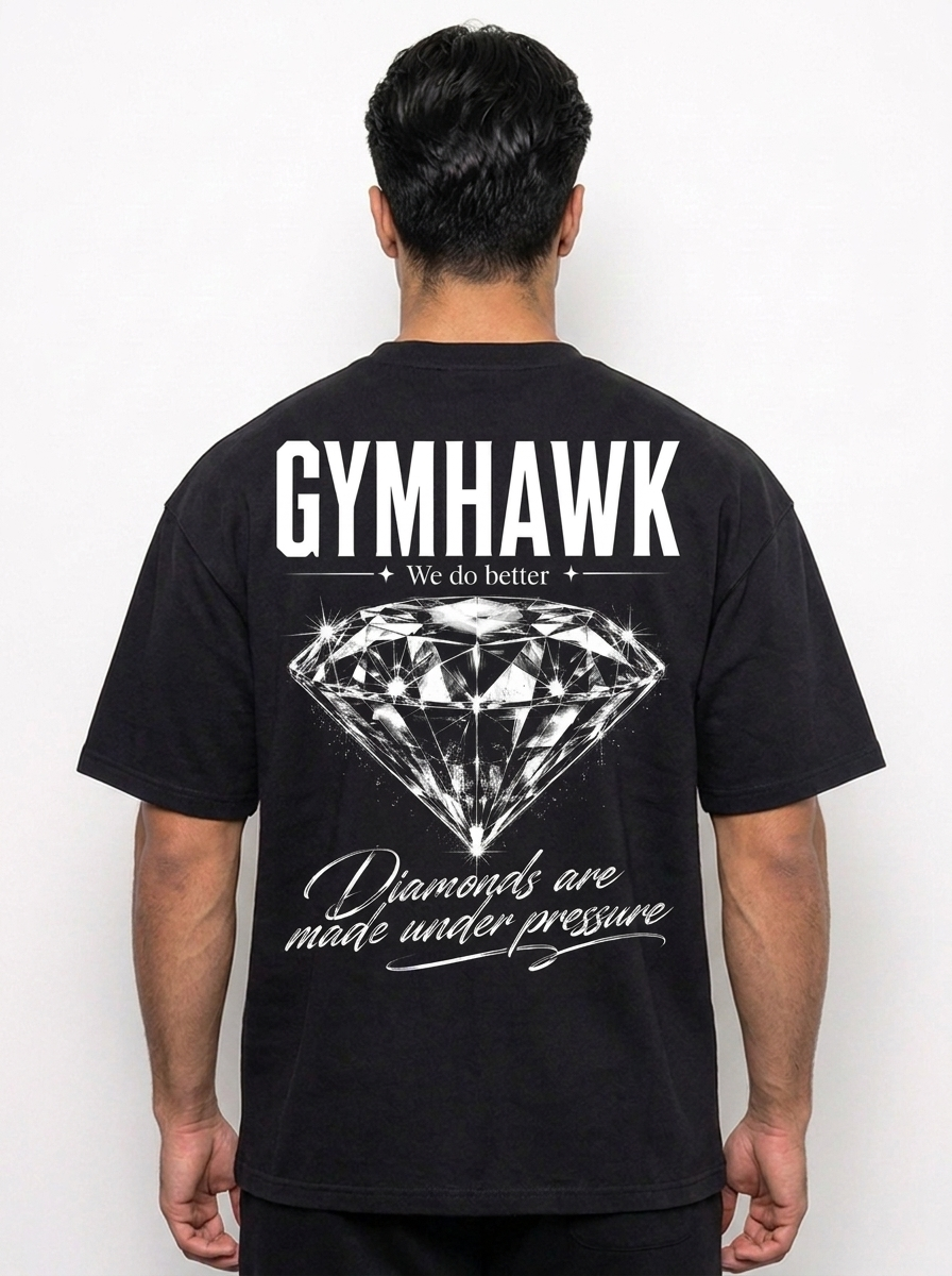 Mens Oversized Pump Cover | Gymhawk. Diamonds made under pressure.