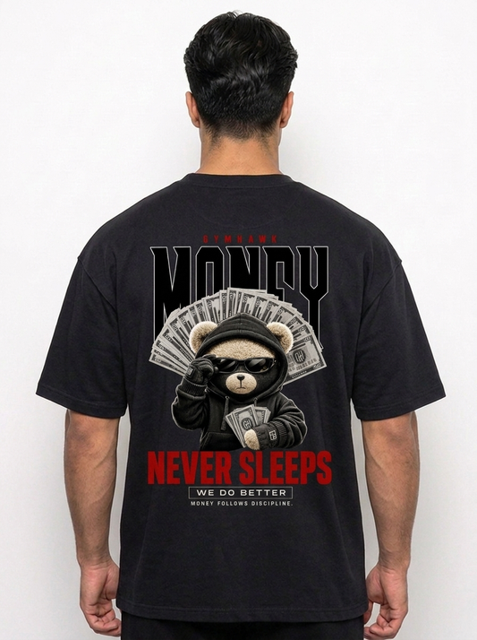 Men Oversized Pump Cover | Gymhawk. Teddy. Money never sleeps.