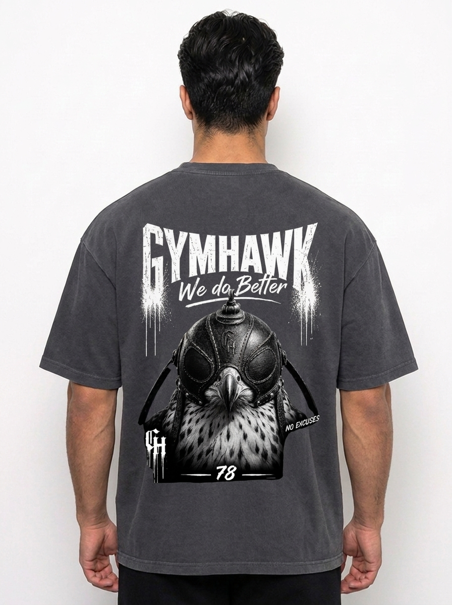 Men Oversized Shirt | Gymhawk. Hawk.