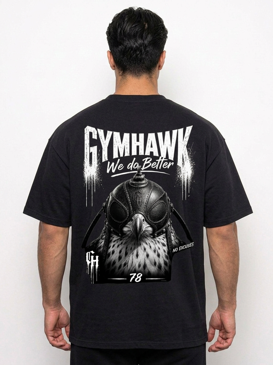 Men Oversized Shirt | Gymhawk. Hawk.