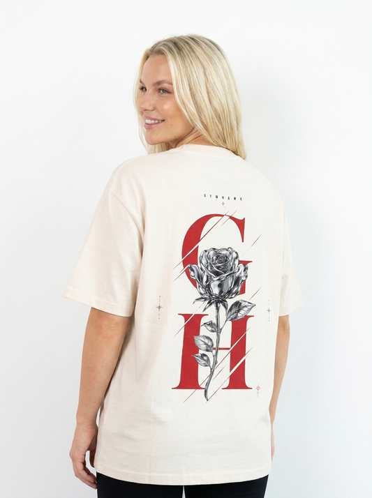 Women Oversized Shirt | Gymhawk. Initials.