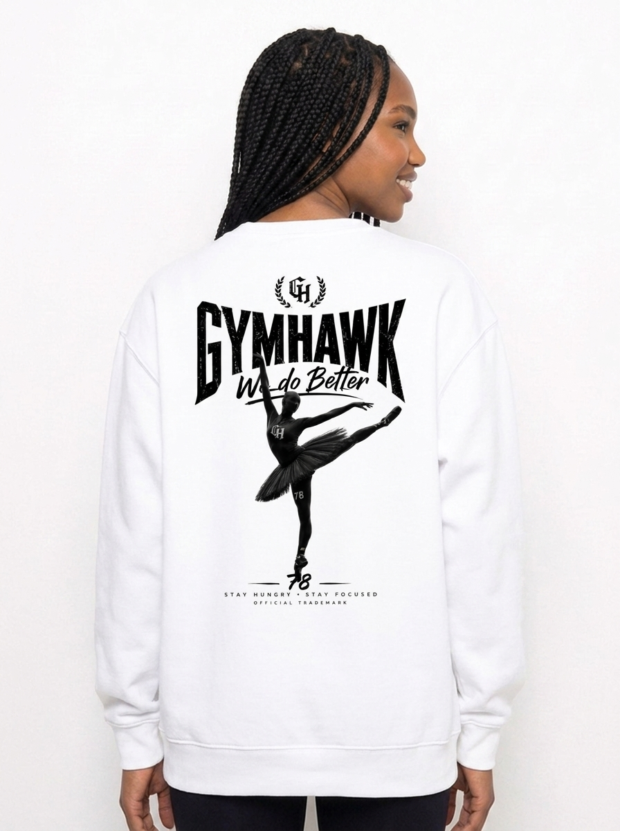 Women Classic Sweatshirt | Gymhawk. Ballerina.