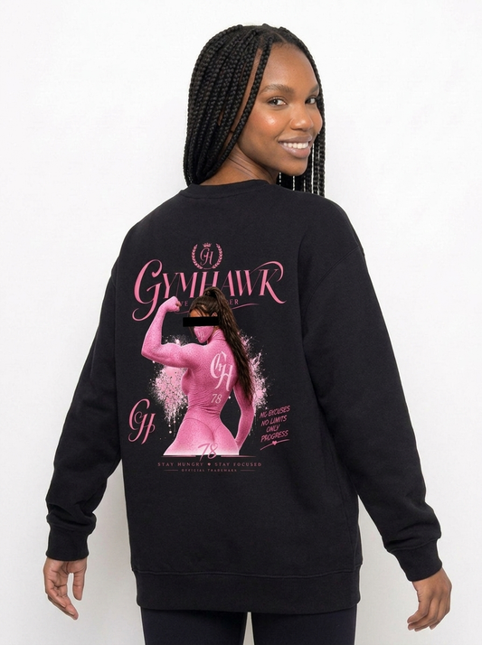 Women Classic Sweatshirt | Gymhawk. Muscle Pose Girl