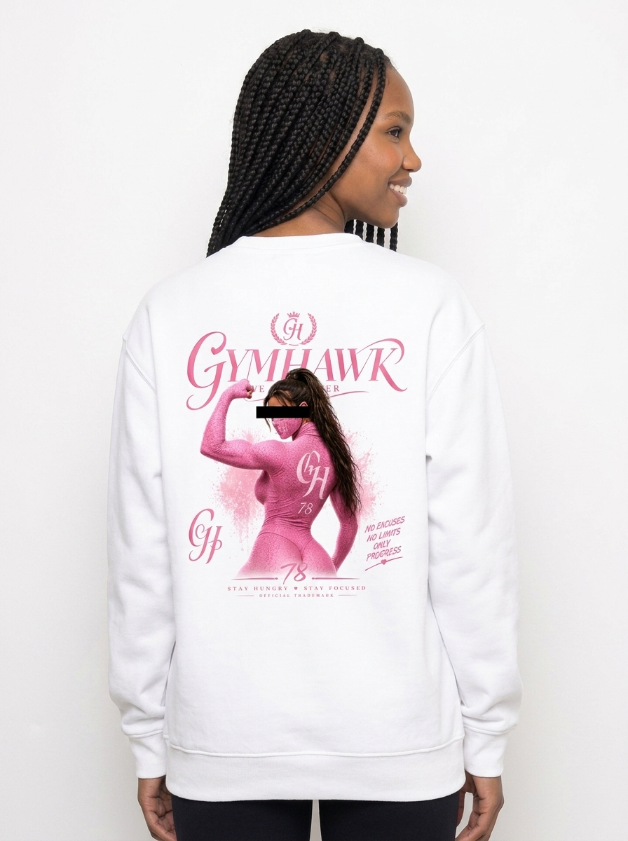 Women Classic Sweatshirt | Gymhawk. Muscle Pose Girl