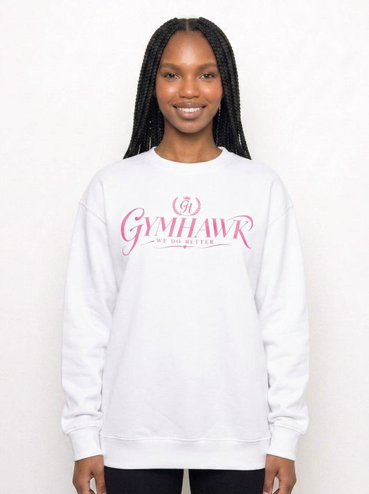 Women Classic Sweatshirt | Gymhawk. Classy monogram