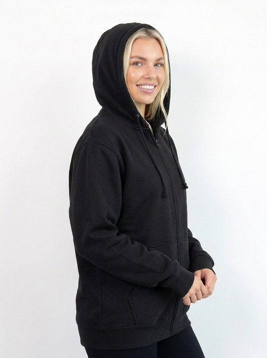 Women Classic Zipper Hoodie | Gymhawk Sign.