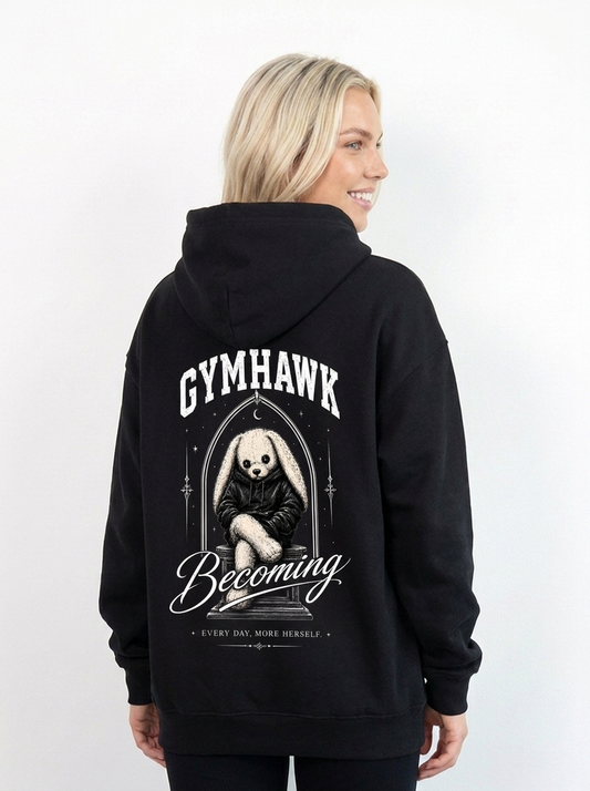 Women Classic Zipper Hoodie | Gymhawk. Bunny. Becoming every day, more herself.