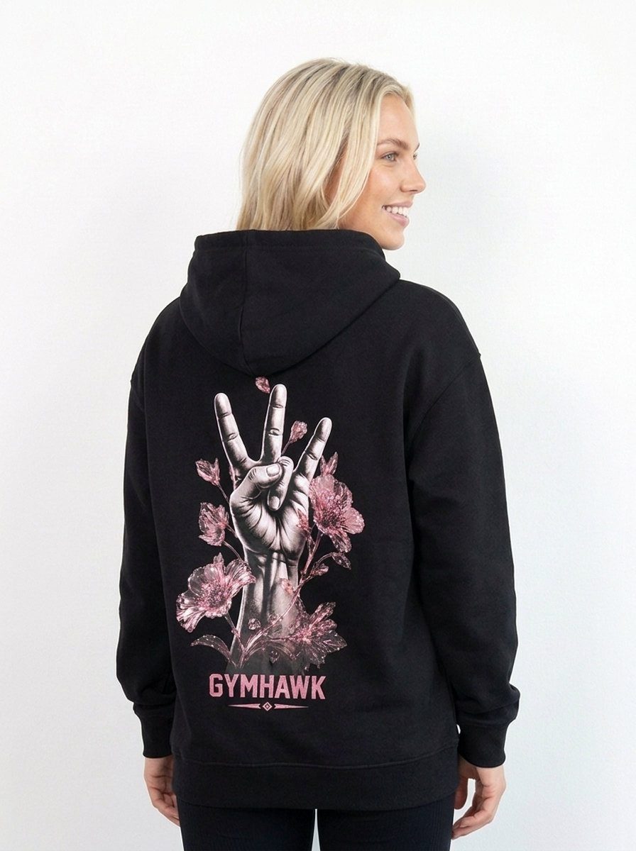 Women Classic Zipper Hoodie | Gymhawk Sign.