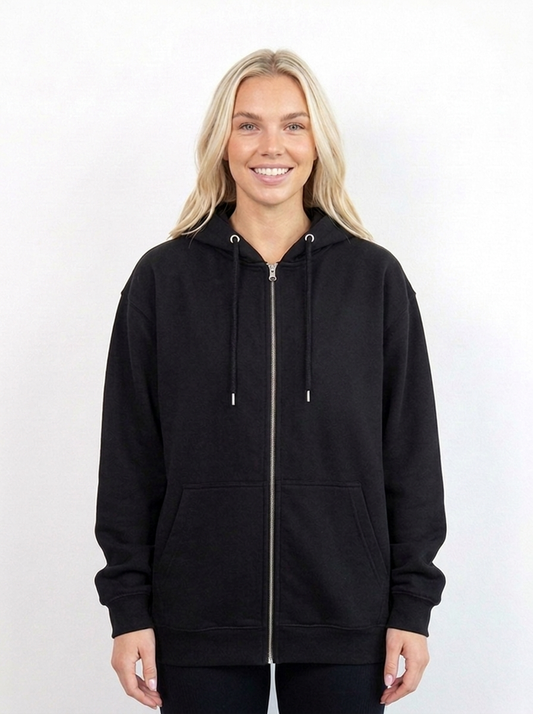Women Classic Zipper Hoodie | A calm mind, build a strong life.