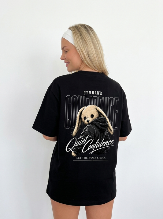 Women Oversized Shirt | Gymhawk. Bunny. Quiet Confidence.