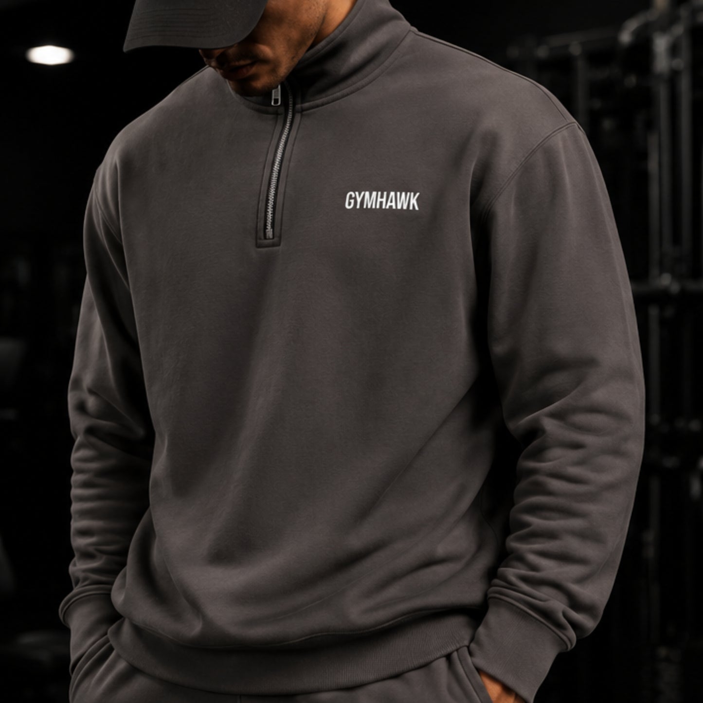 Men Premium 1/4 Zip Sweatshirt Essential