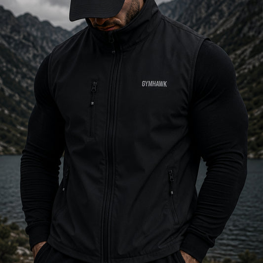 Men Softshell Bodywarmer Activeleisure Vest With Recycled Polyester IconHawk Embroiderd