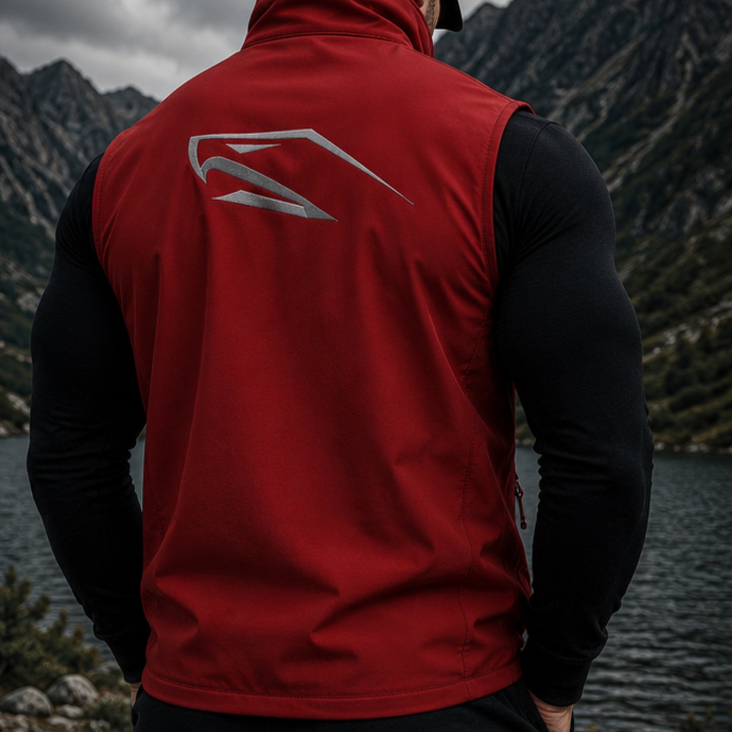 Men Softshell Bodywarmer Activeleisure Vest With Recycled Polyester IconHawk Embroiderd