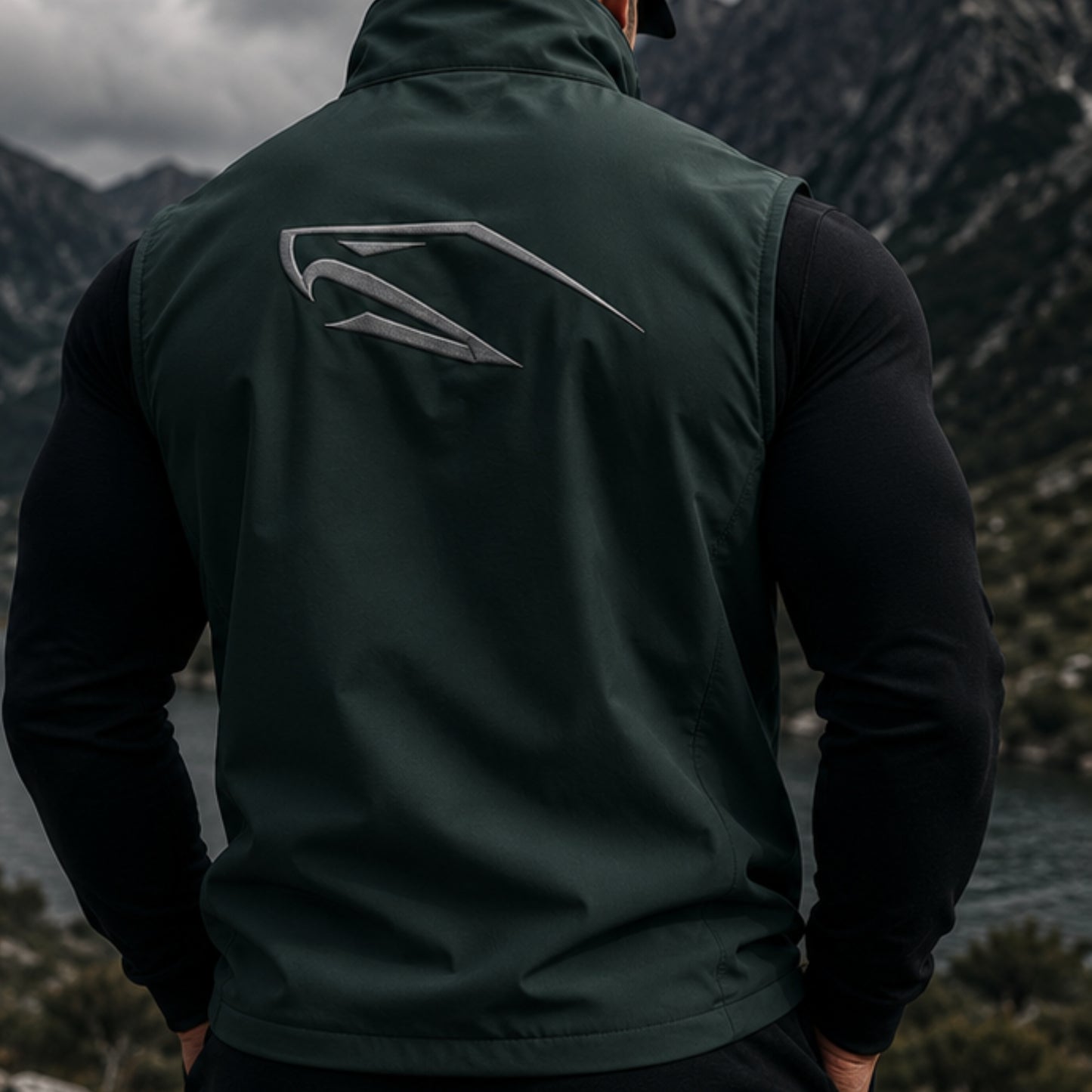 Men Softshell Bodywarmer Activeleisure Vest With Recycled Polyester IconHawk Embroiderd