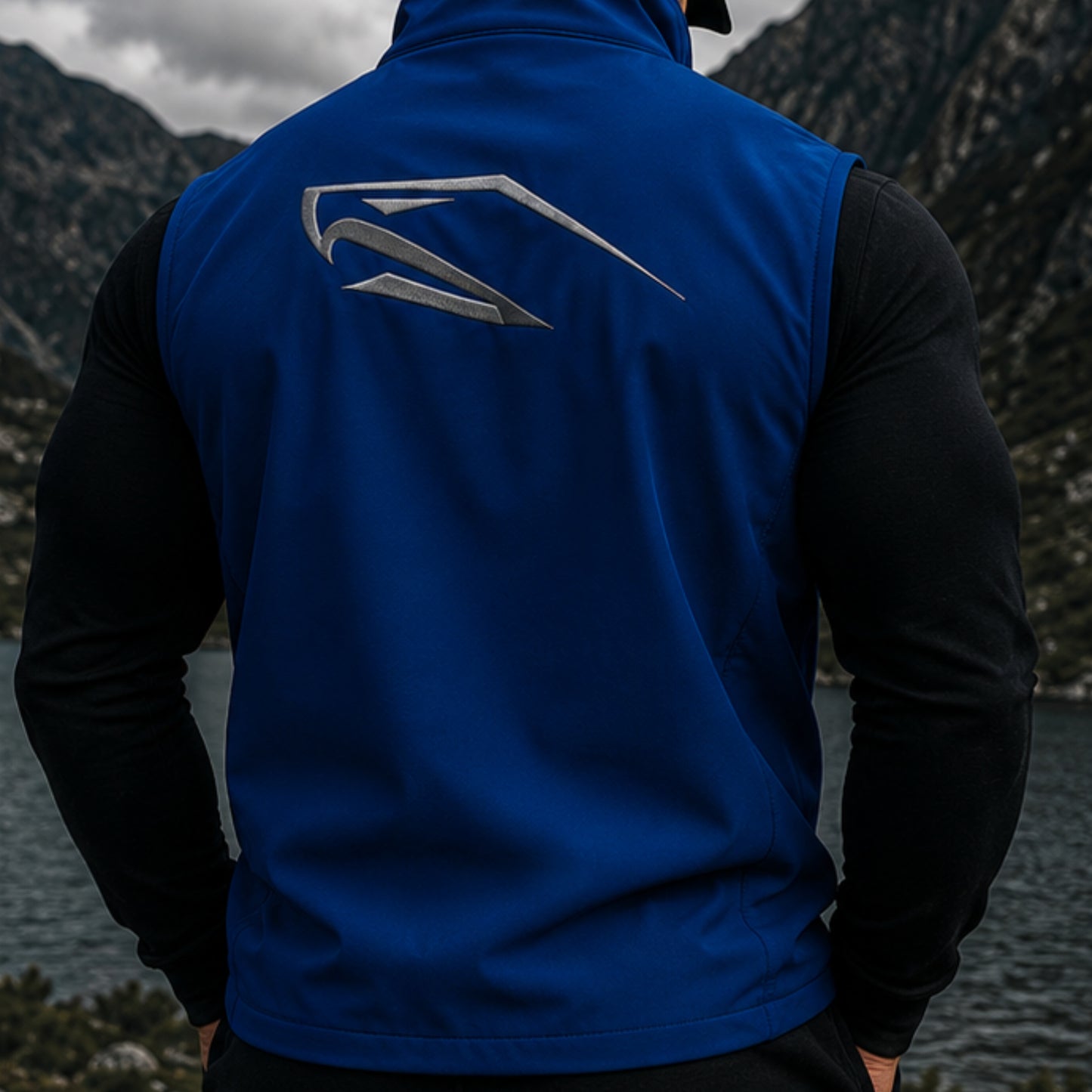 Men Softshell Bodywarmer Activeleisure Vest With Recycled Polyester IconHawk Embroiderd