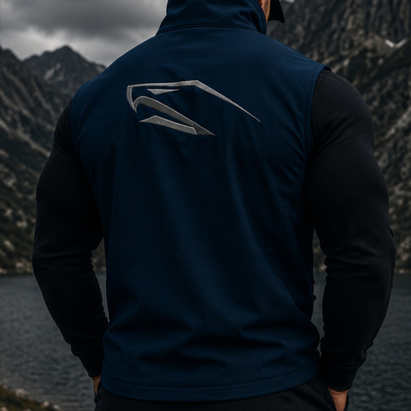 Men Softshell Bodywarmer Activeleisure Vest With Recycled Polyester IconHawk Embroiderd
