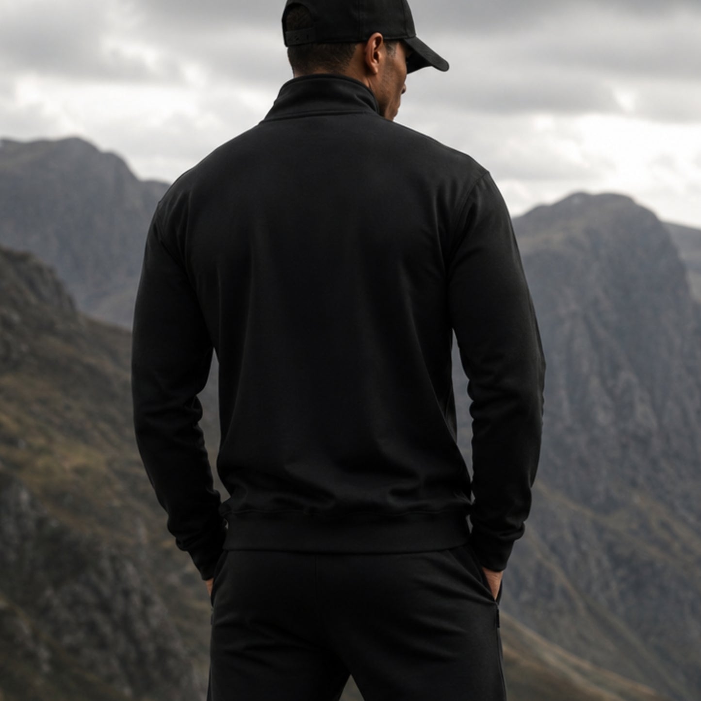 Lightweight Quarter-Zip Pullover Embroidered Front