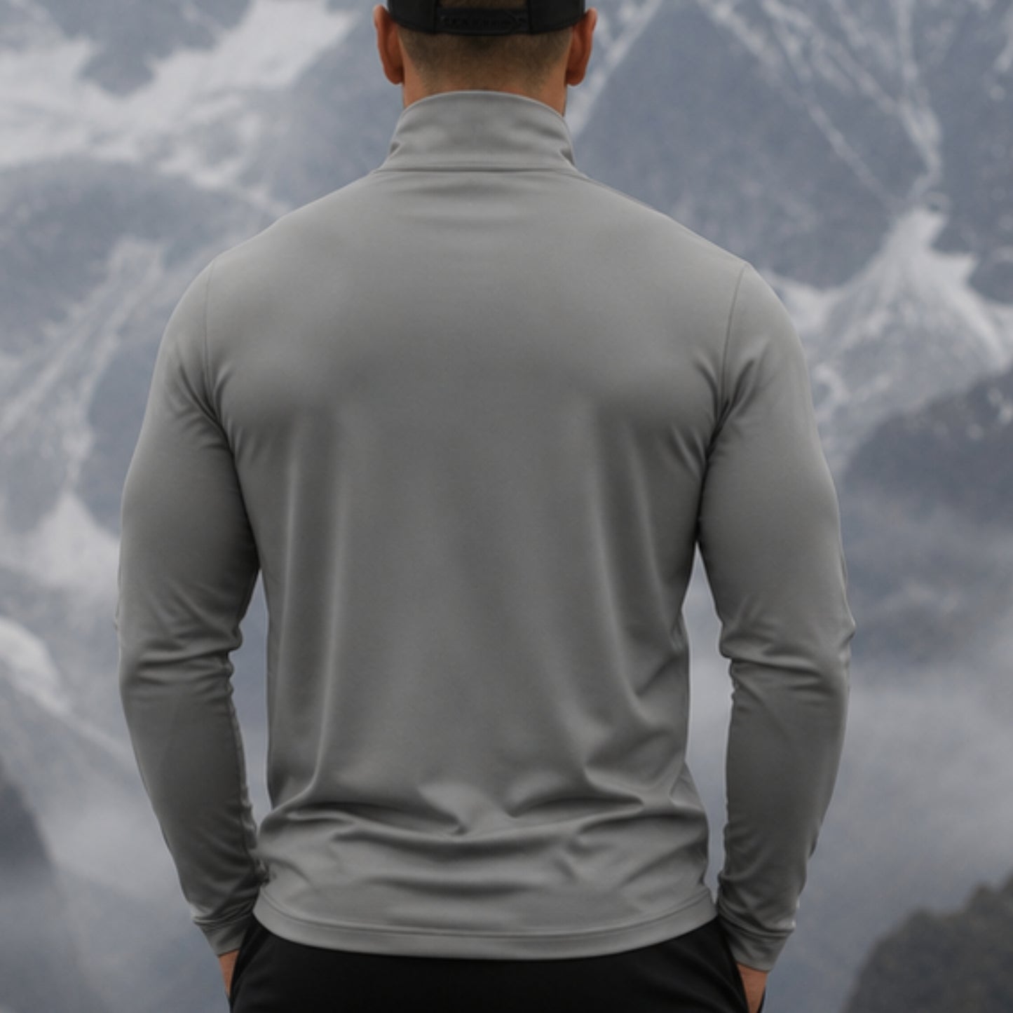 Lightweight Quarter-Zip Pullover Embroidered Front