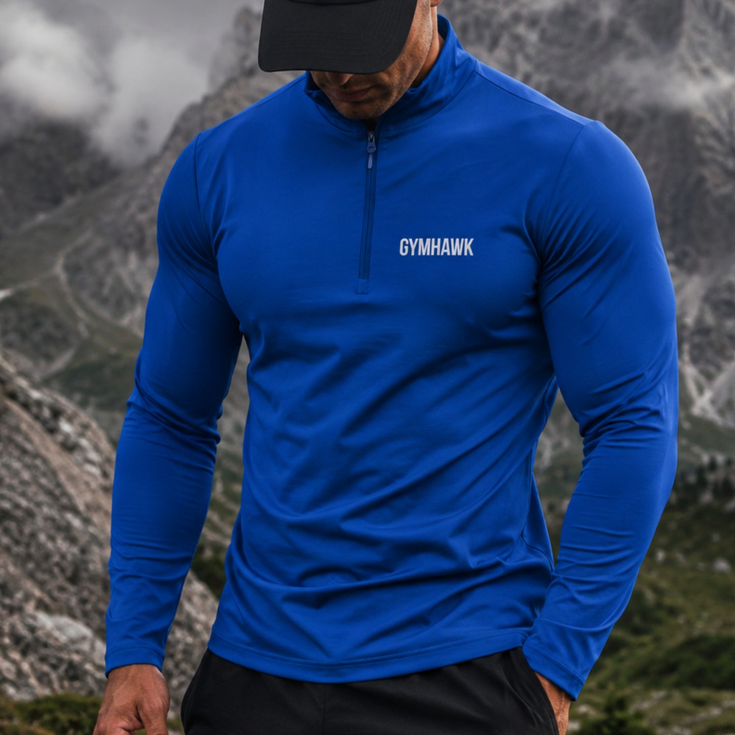 Lightweight Quarter-Zip Pullover Embroidered Front