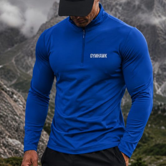 Lightweight Quarter-Zip Pullover Embroidered Front