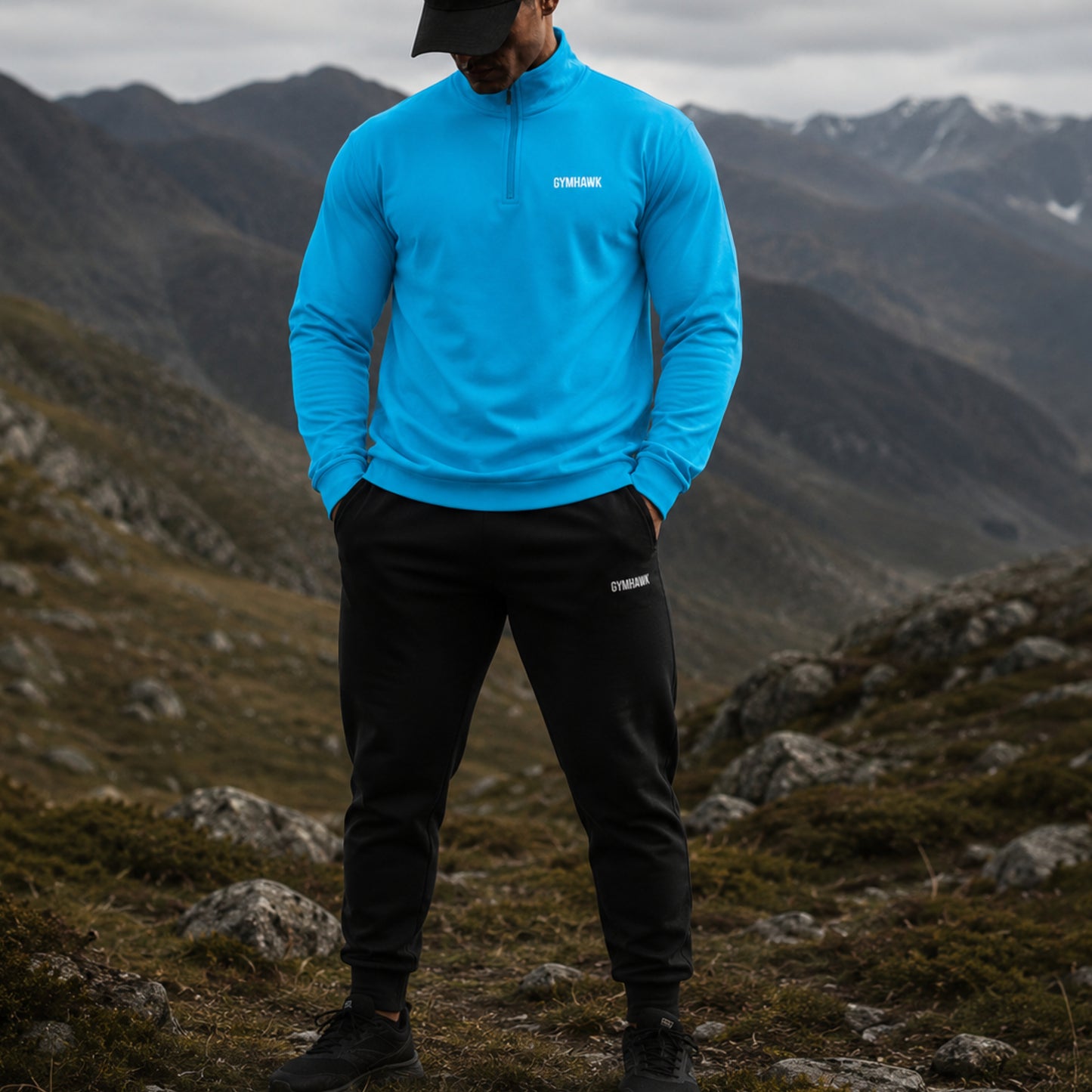 Lightweight Quarter-Zip Pullover Embroidered Front