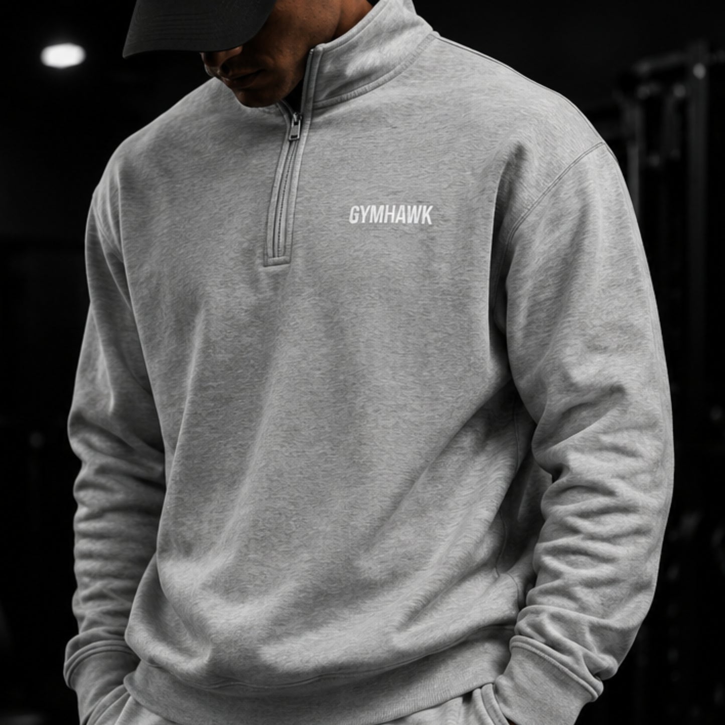 Men Premium 1/4 Zip Sweatshirt Essential