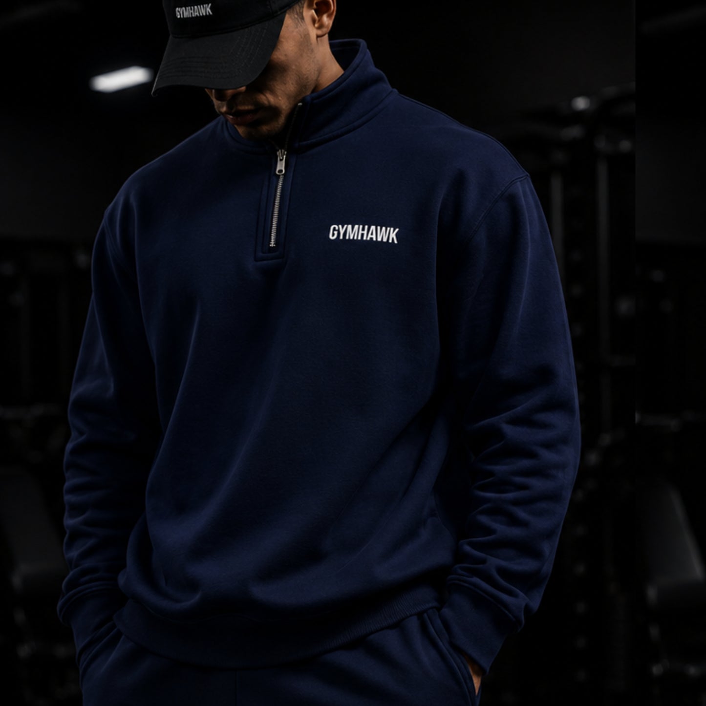 Men Premium 1/4 Zip Sweatshirt Essential